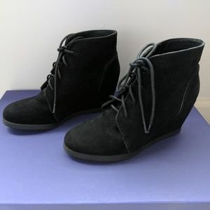 Madden Girl Suede Wedge Booties